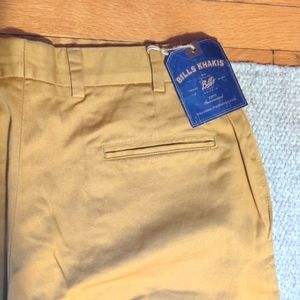 NWT-Bills Khakis M2P-MUTB Standard cuffed HEAVY COTTON MUSTARD Size 36 $165